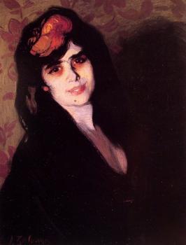 伊格納西奧 硃洛阿加 y 薩瓦萊塔 Portrait of a young woman